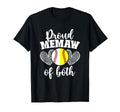 Proud Memaw Both Softball Baseball Memaw T-Shirt - Streetwear Style Unisex - T-Shirt, Sweatshirt, Hoodie