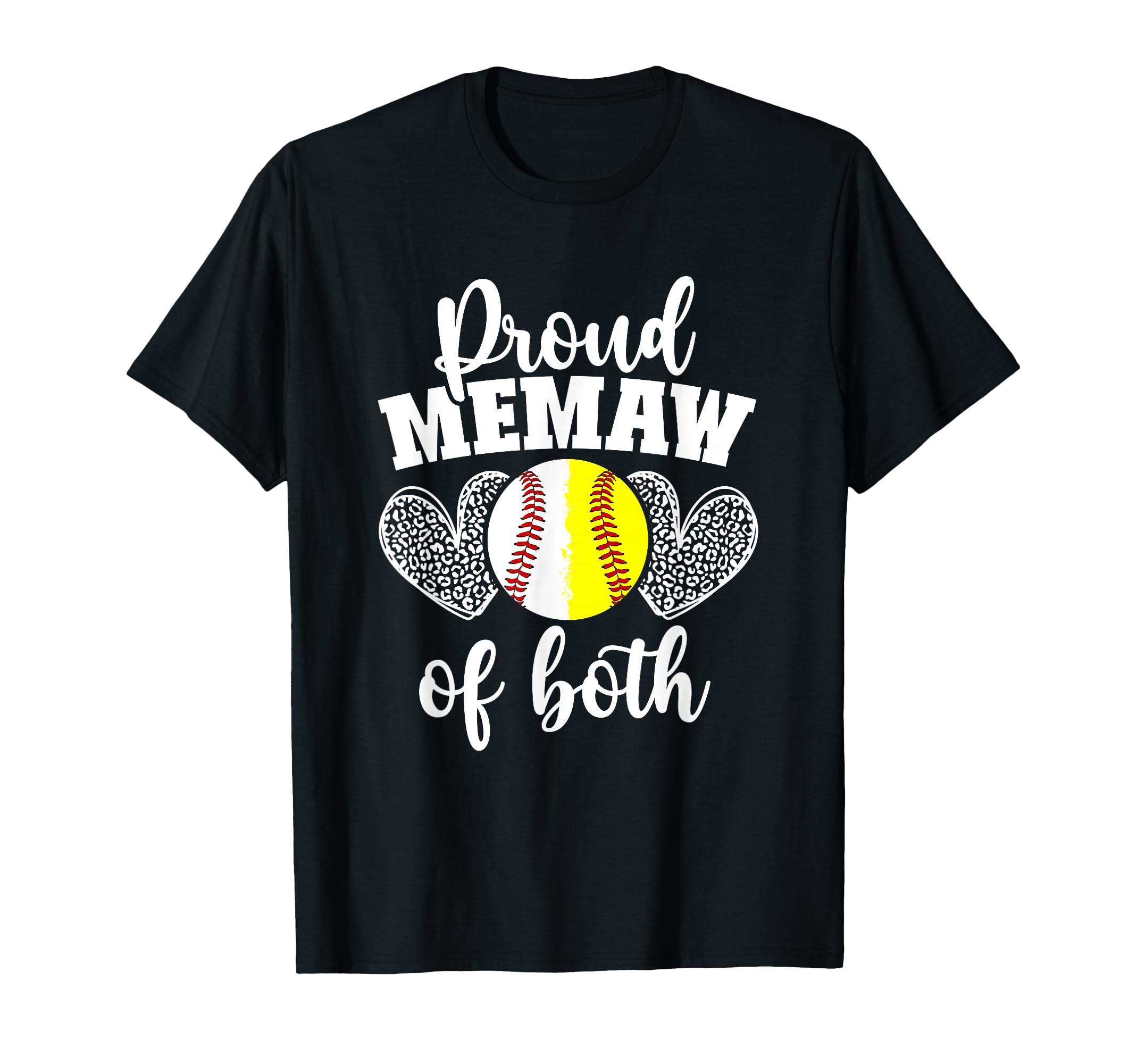 Proud Memaw Both Softball Baseball Memaw T-Shirt - Streetwear Style Unisex - T-Shirt, Sweatshirt, Hoodie