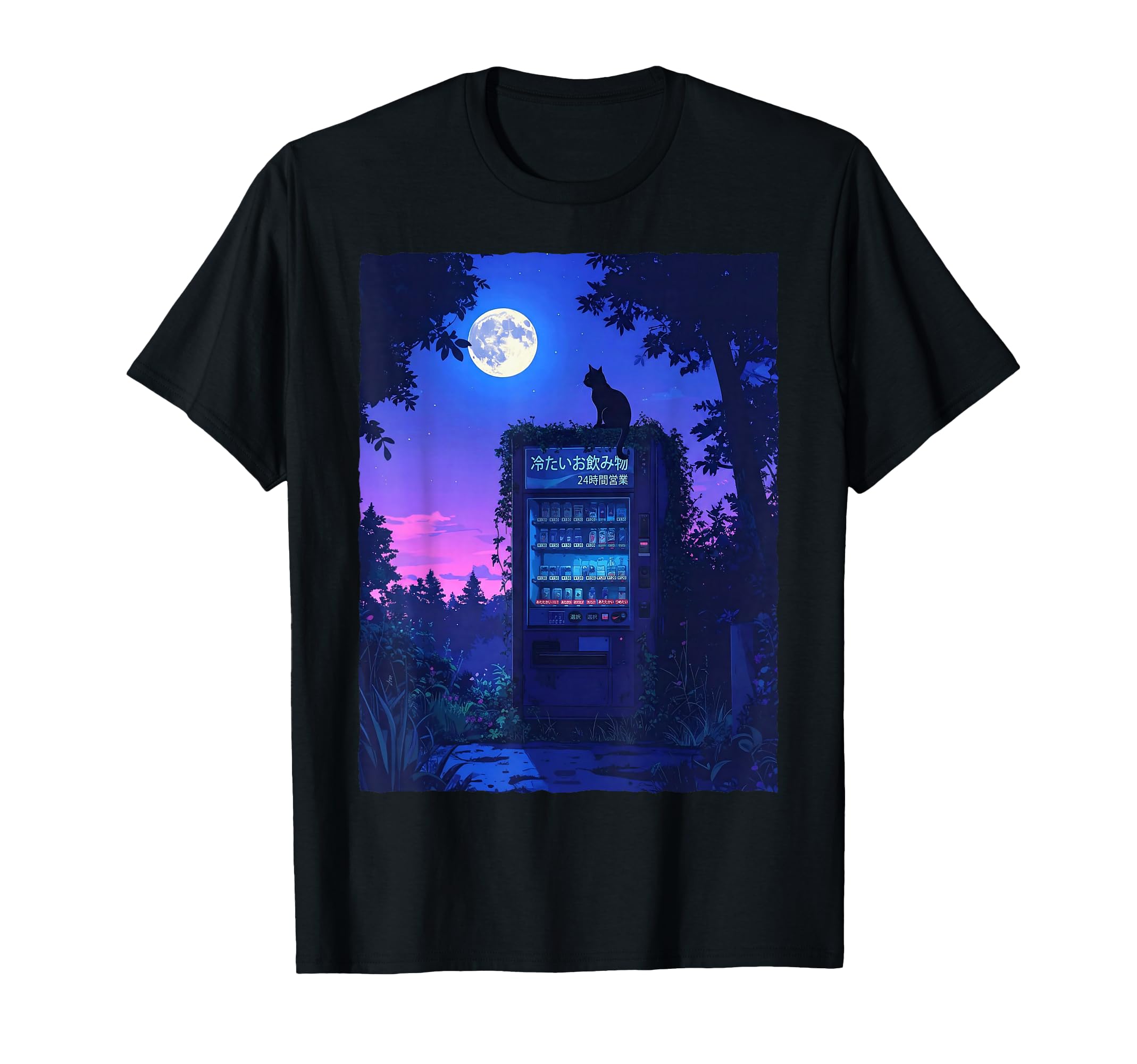 Japanese Vending Machine Anime Cat T-Shirt - Casual Everyday Wear Unisex - T-Shirt, Sweatshirt, Hoodie
