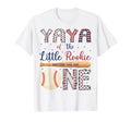 Yaya One Little Rookie Baseball 1St T-Shirt - Trendy Graphic Unisex - T-Shirt, Sweatshirt, Hoodie