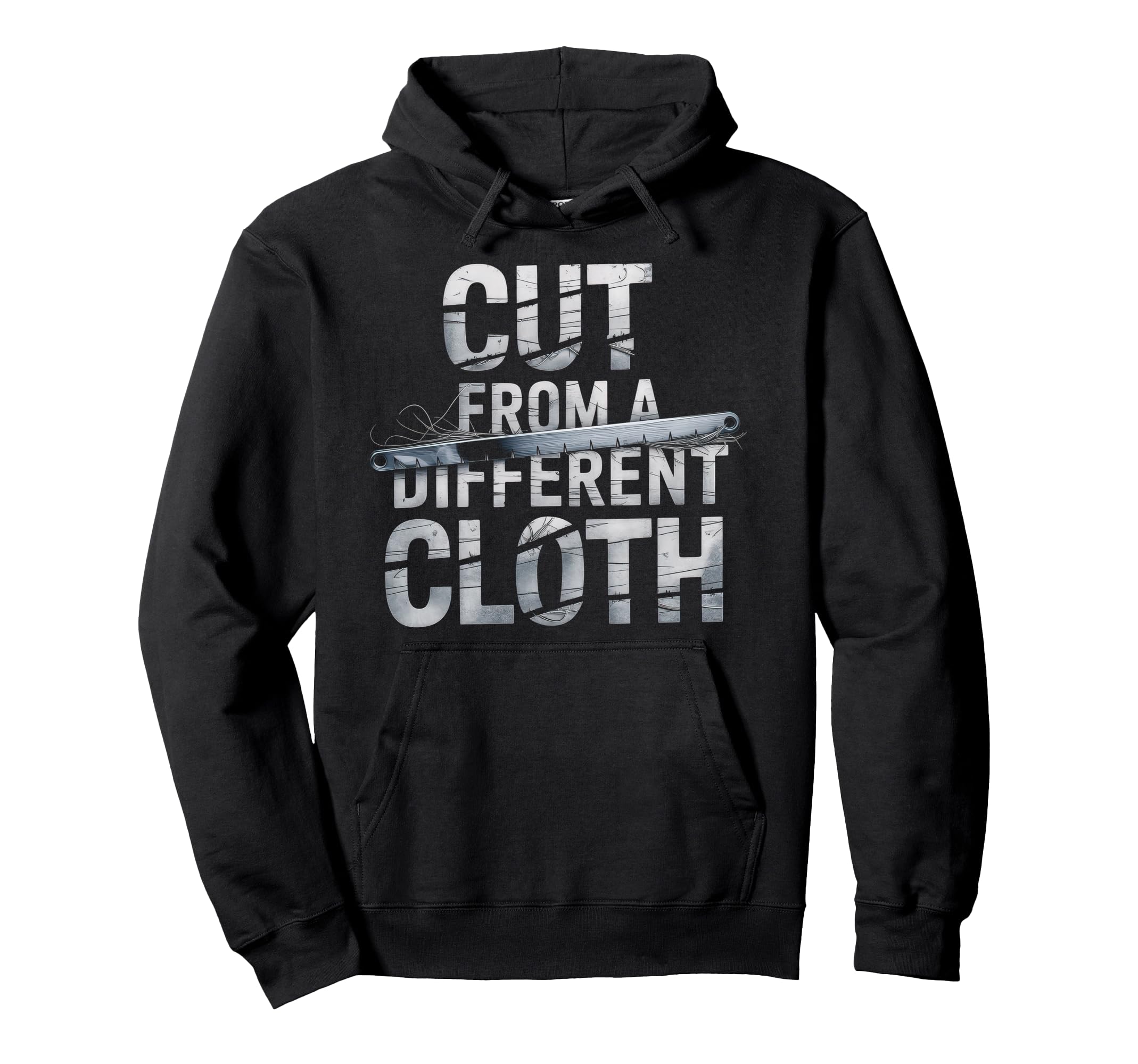 Cut From Different Cloth Urban Hip Hoodie - Fun Novelty Design Men Women - T-Shirt, Sweatshirt, Hoodie