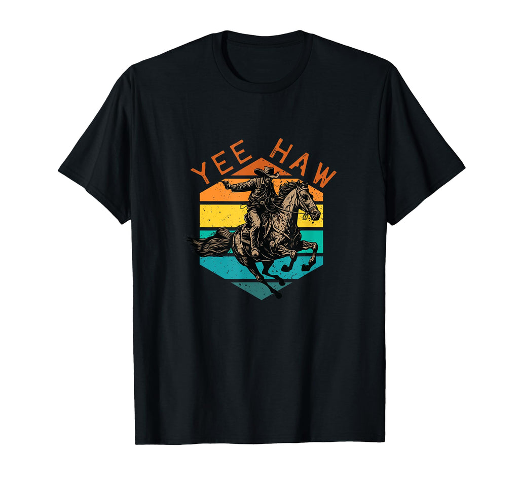Yeehaw Cowboy Riding Horse Western Wild T-Shirt - Graphic Print for Adults - T-Shirt, Sweatshirt, Hoodie