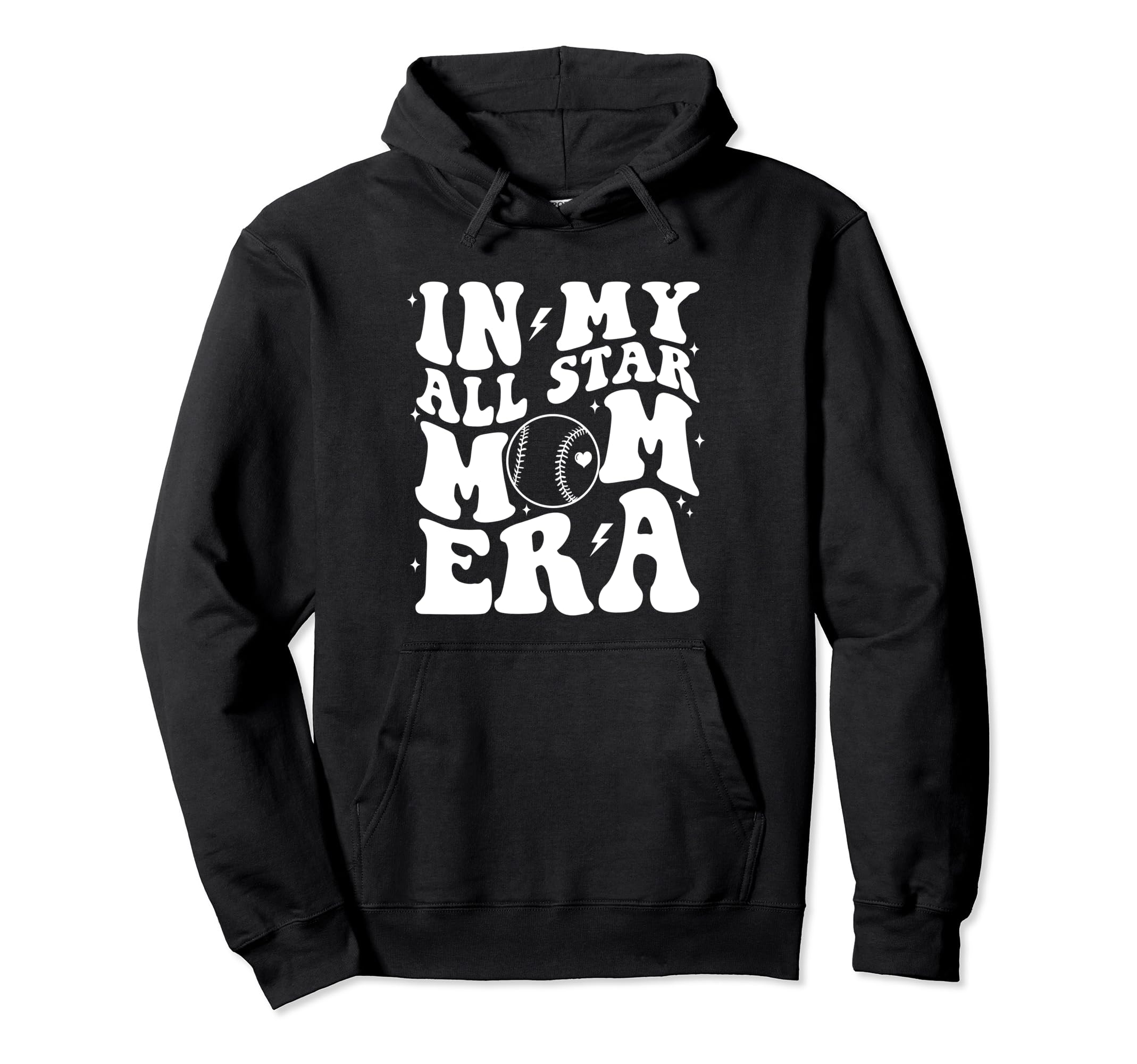 Baseball Softball My All Star Mom Hoodie - Casual Everyday Wear Men Women - T-Shirt, Sweatshirt, Hoodie