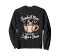 Baseball Mom Fueled Coffee And Sweatshirt - Minimalist Print Men Women - T-Shirt, Sweatshirt, Hoodie