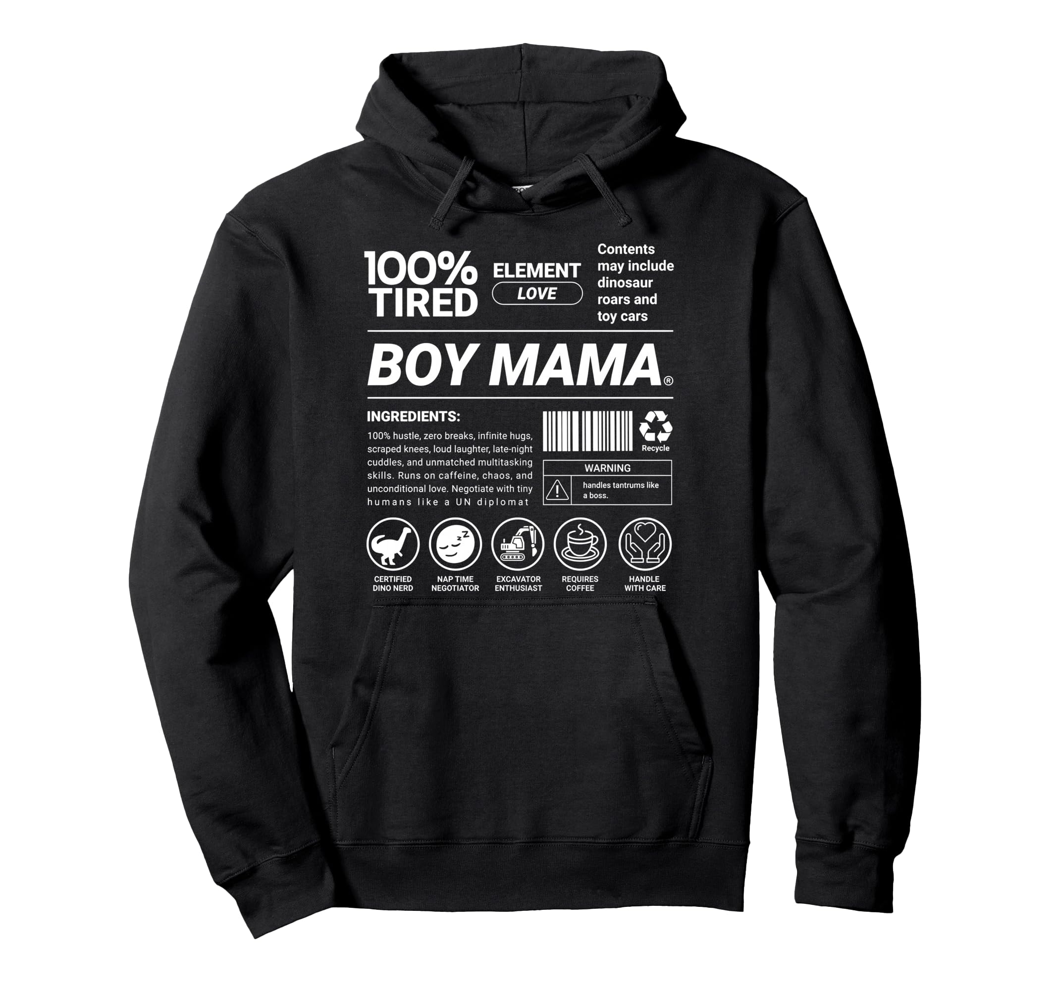 100 Tired Mama Mom Definition Hoodie - Streetwear Style Men Women - T-Shirt, Sweatshirt, Hoodie