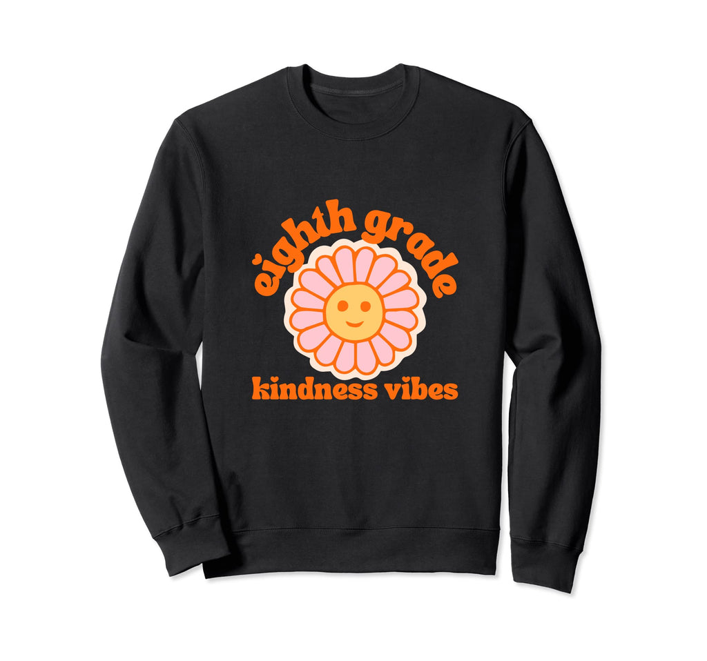 Groovy Eighth Grade Teacher Sweatshirt - Fun Novelty Design for Adults - T-Shirt, Sweatshirt, Hoodie