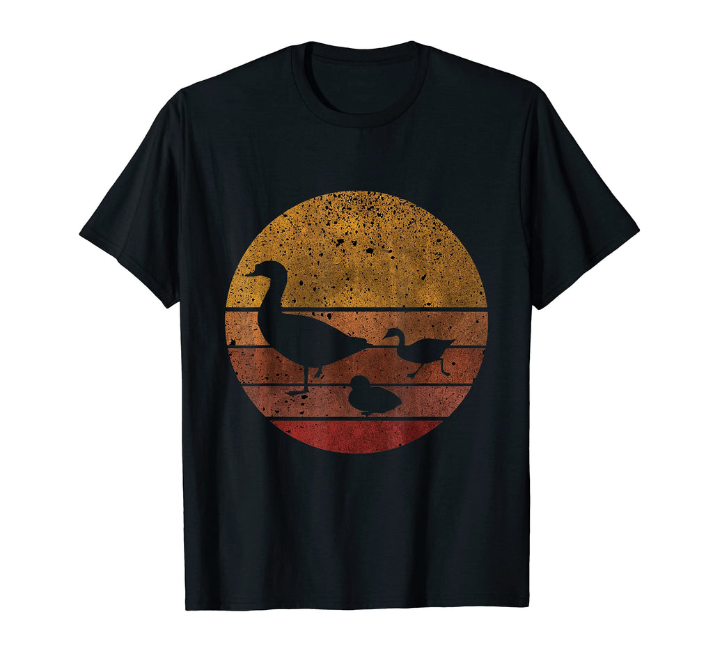 Duck Distressed Sunset Animal Lover T-Shirt - Minimalist Print Unisex - T-Shirt, Sweatshirt, Hoodie