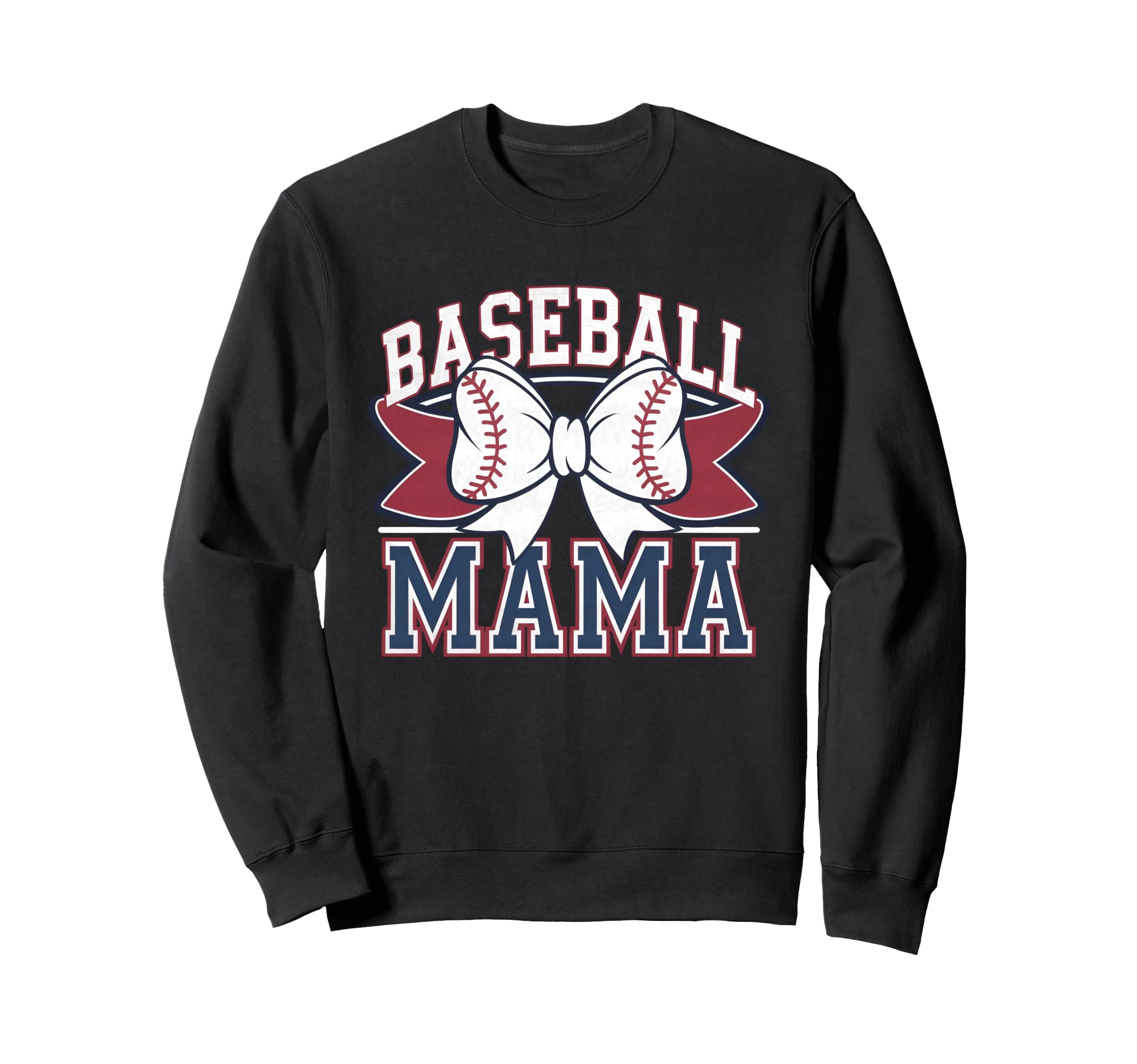 Baseball Mama Coquette Bow Game Sweatshirt - Custom Art Print Men Women - T-Shirt, Sweatshirt, Hoodie