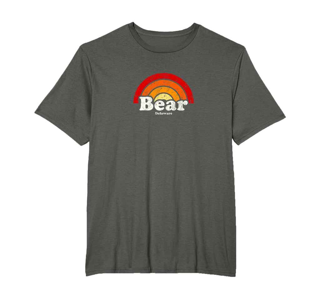 Bear Delaware De 70S Rainbow T-Shirt - Fun Novelty Design Unisex - T-Shirt, Sweatshirt, Hoodie