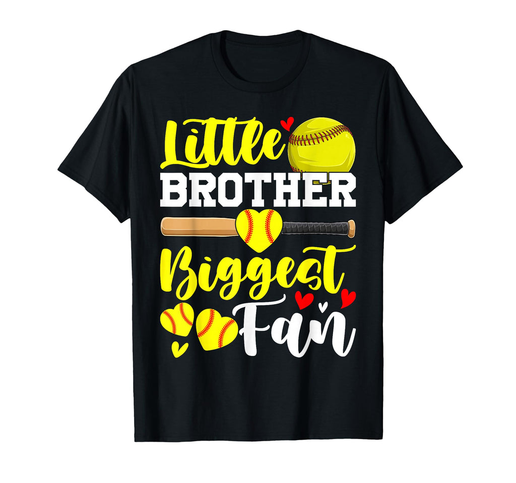 Little Brother Biggest Fan T-Shirt - Fun Novelty Design for Adults - T-Shirt, Sweatshirt, Hoodie