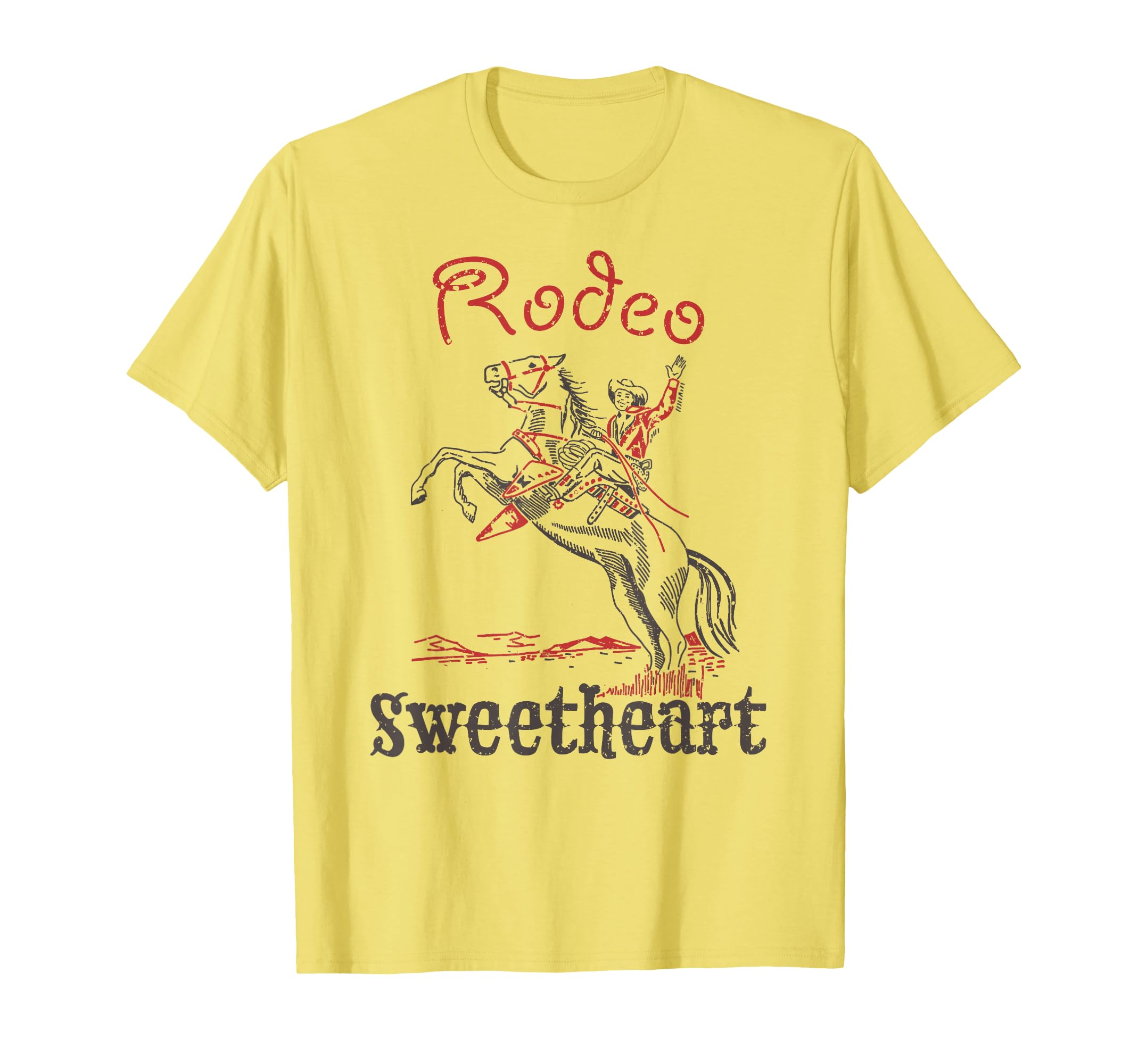 Rodeo Sweetheart Western Cowboy T-Shirt - Custom Art Print Men Women - T-Shirt, Sweatshirt, Hoodie