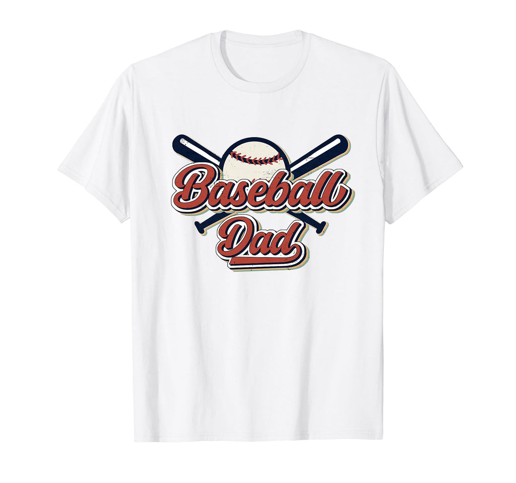 Baseball Dad Happy Fathers Day Wife T-Shirt - Novelty Apparel for Adults - T-Shirt, Sweatshirt, Hoodie