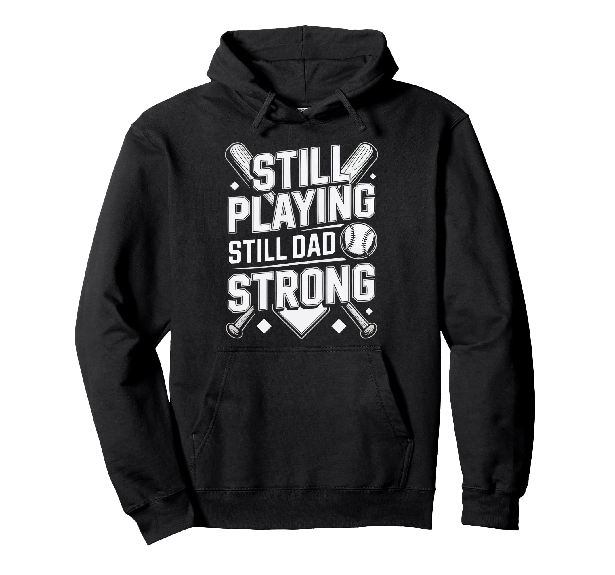 Baseball Dad Baseballer Daddy Hoodie - Aesthetic Graphic for Adults - T-Shirt, Sweatshirt, Hoodie