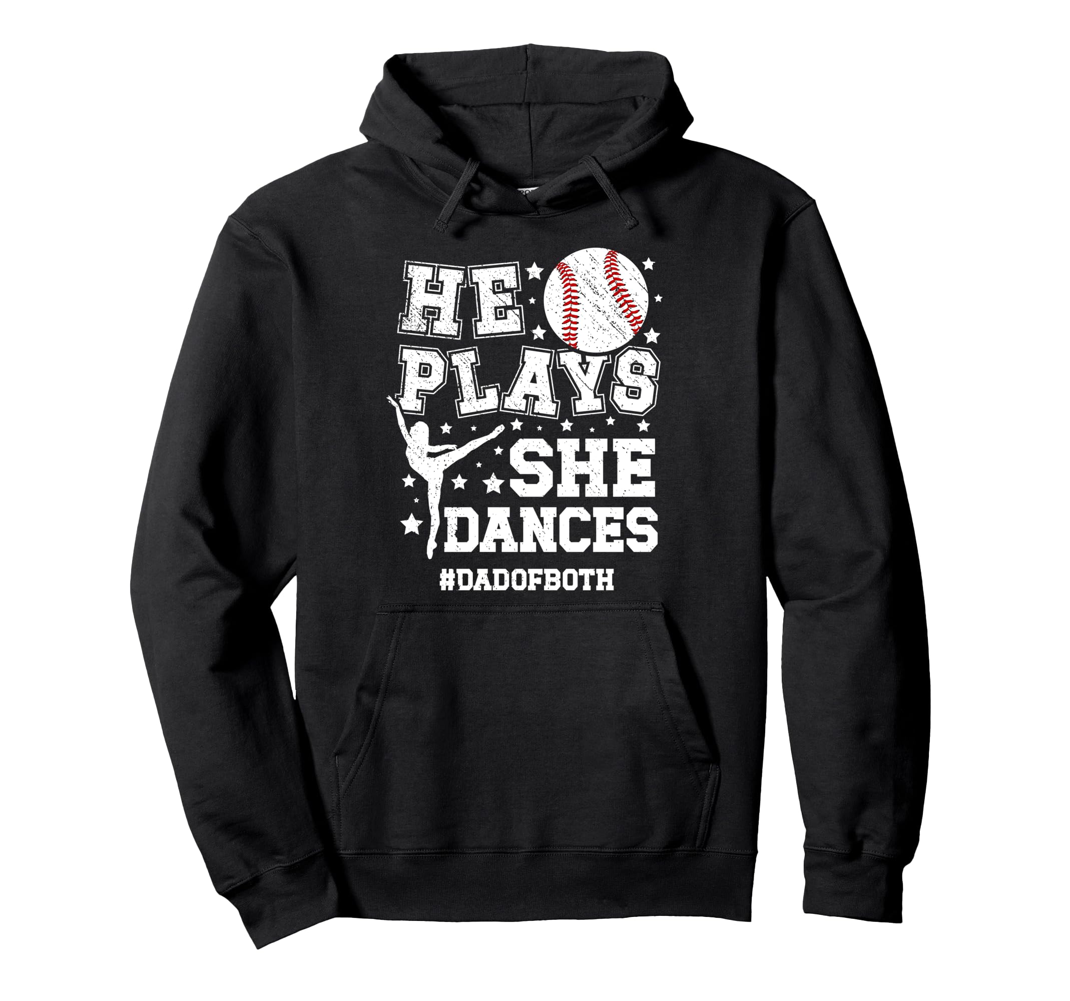 Dad Both Dance And Baseball Dad Hoodie - Casual Everyday Wear for Adults - T-Shirt, Sweatshirt, Hoodie