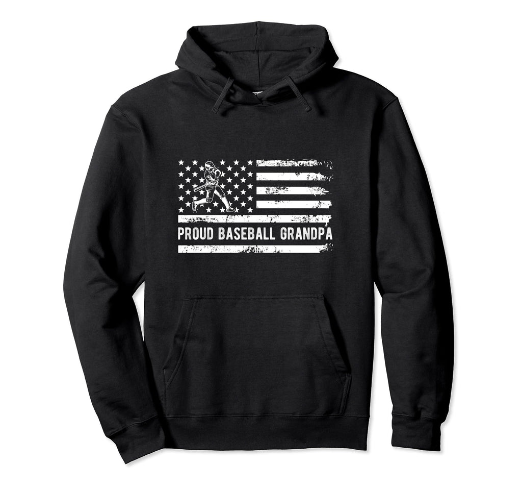 Proud Baseball Grandpa Family Team Hoodie - Novelty Apparel Men Women - T-Shirt, Sweatshirt, Hoodie