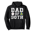 Dad Both Proud Volleyball Baseball Dad Hoodie - Unique Graphic for Adults - T-Shirt, Sweatshirt, Hoodie