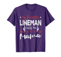 My Favorite Lineman Calls Me Mama T-Shirt - Aesthetic Graphic Unisex - T-Shirt, Sweatshirt, Hoodie
