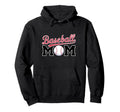 Baseball Mom Sports Baseball Hoodie - Minimalist Print for Adults - T-Shirt, Sweatshirt, Hoodie