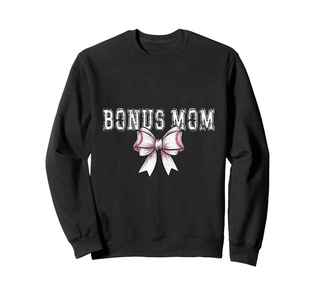 Coquette Baseball Bonus Mom Spirit Sweatshirt - Custom Art Print for Adults - T-Shirt, Sweatshirt, Hoodie