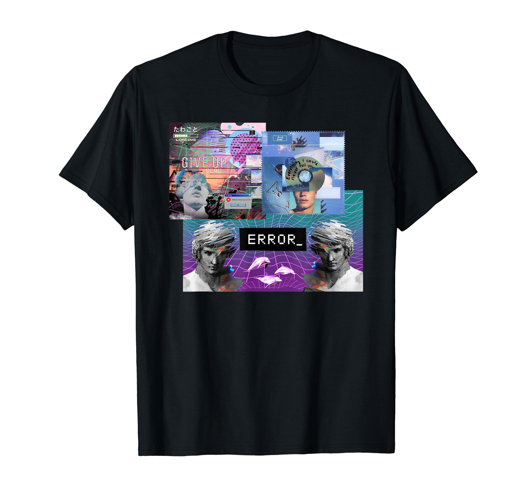 Vaporwave Synthwave Japanese Y2K T-Shirt - Custom Art Print for Adults - T-Shirt, Sweatshirt, Hoodie