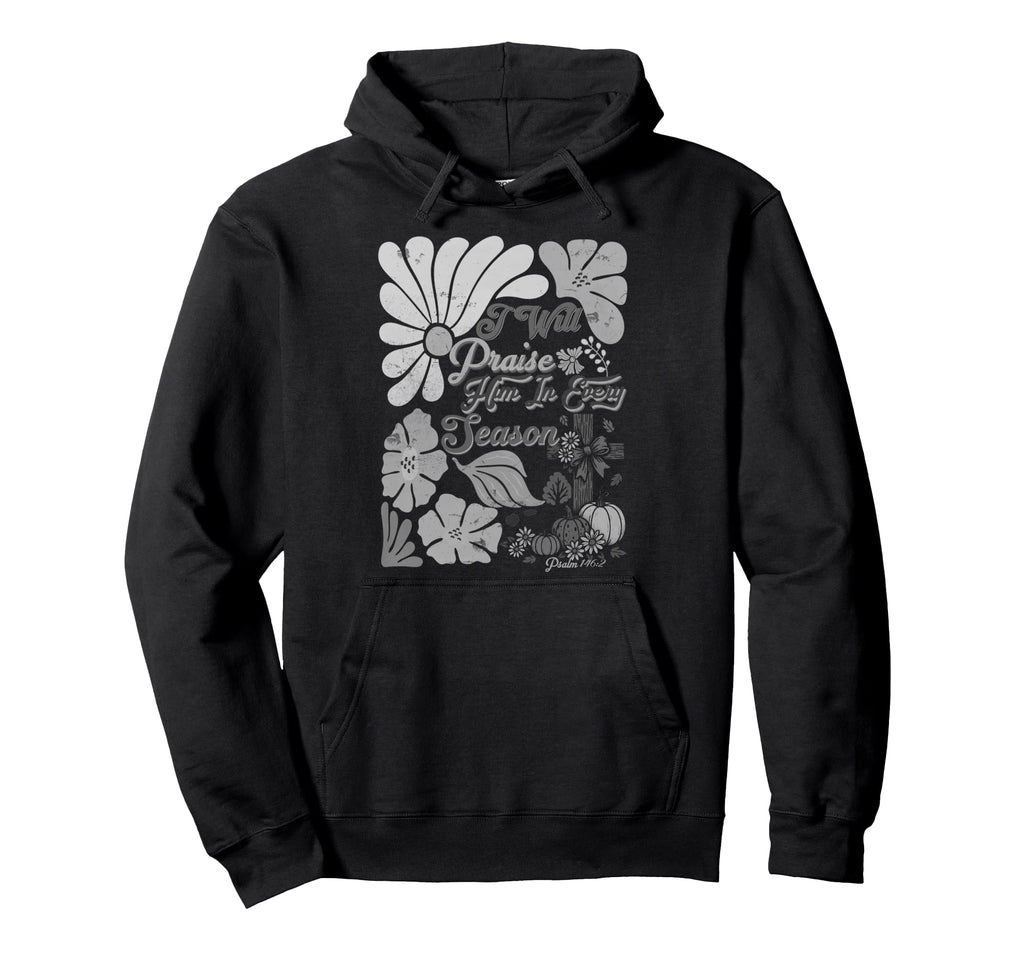 Thanksgiving Fall Pumpkin Cross Praise Hoodie - Streetwear Style Unisex - T-Shirt, Sweatshirt, Hoodie