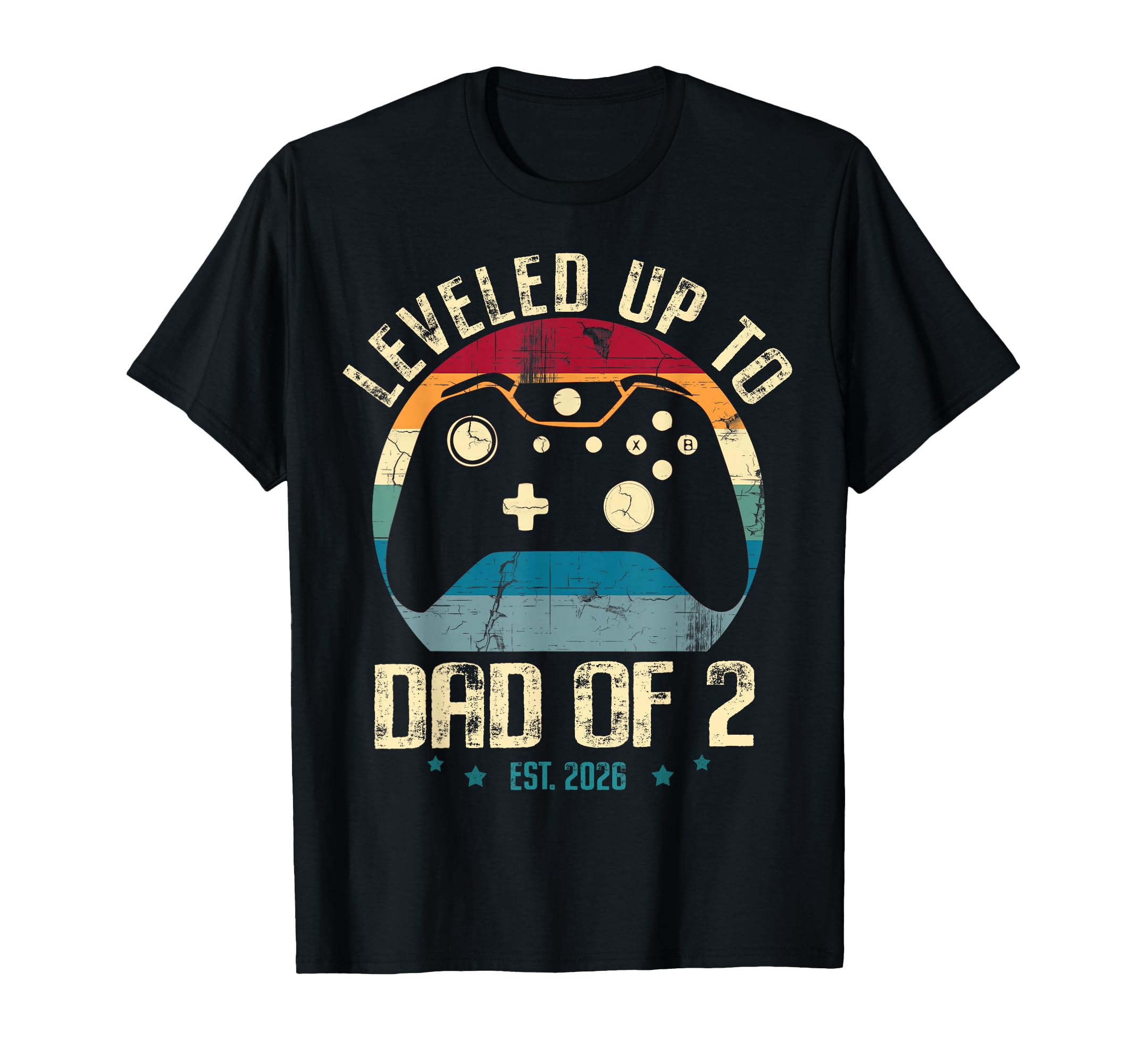 I Leveled Up To Dad 2 Daddy Again 2026 T-Shirt - Minimalist Print Unisex - T-Shirt, Sweatshirt, Hoodie