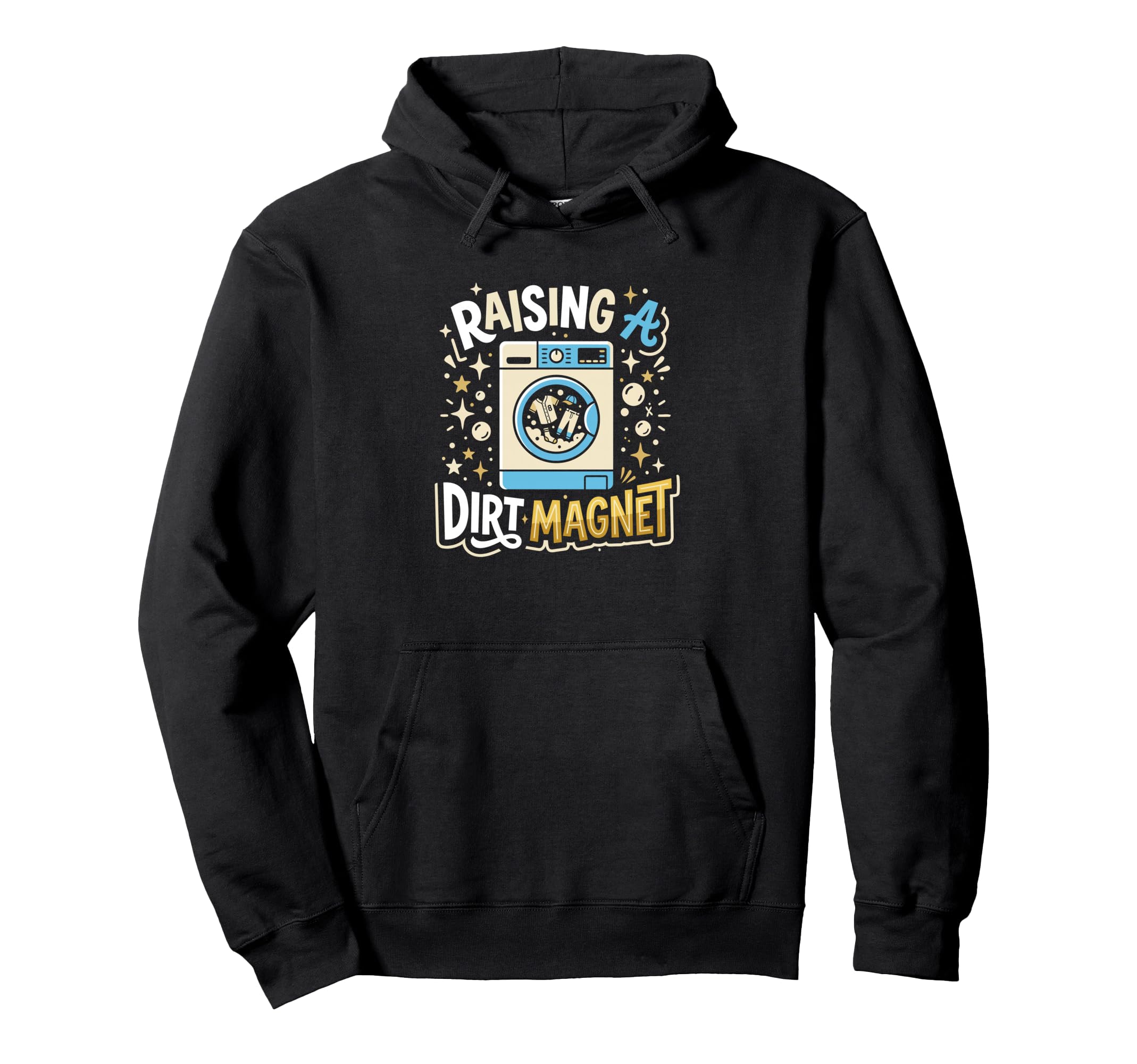 Raising Dirt Magnet Baseball Mom Hoodie - Unique Graphic for Adults - T-Shirt, Sweatshirt, Hoodie