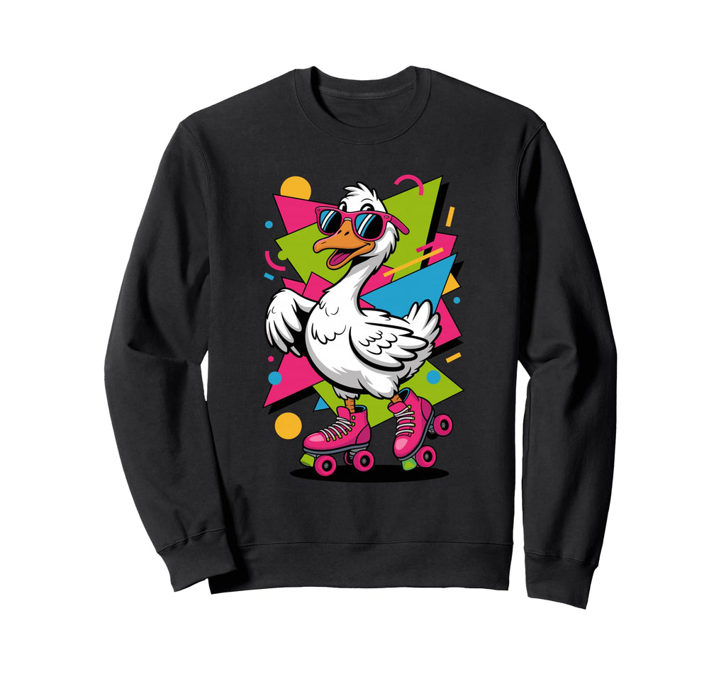 Silly Goose Roller Skates Skating Sweatshirt - Novelty Apparel for Adults - T-Shirt, Sweatshirt, Hoodie