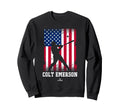 American Flag Swing Colt Emerson Sweatshirt - Unique Graphic Unisex - T-Shirt, Sweatshirt, Hoodie