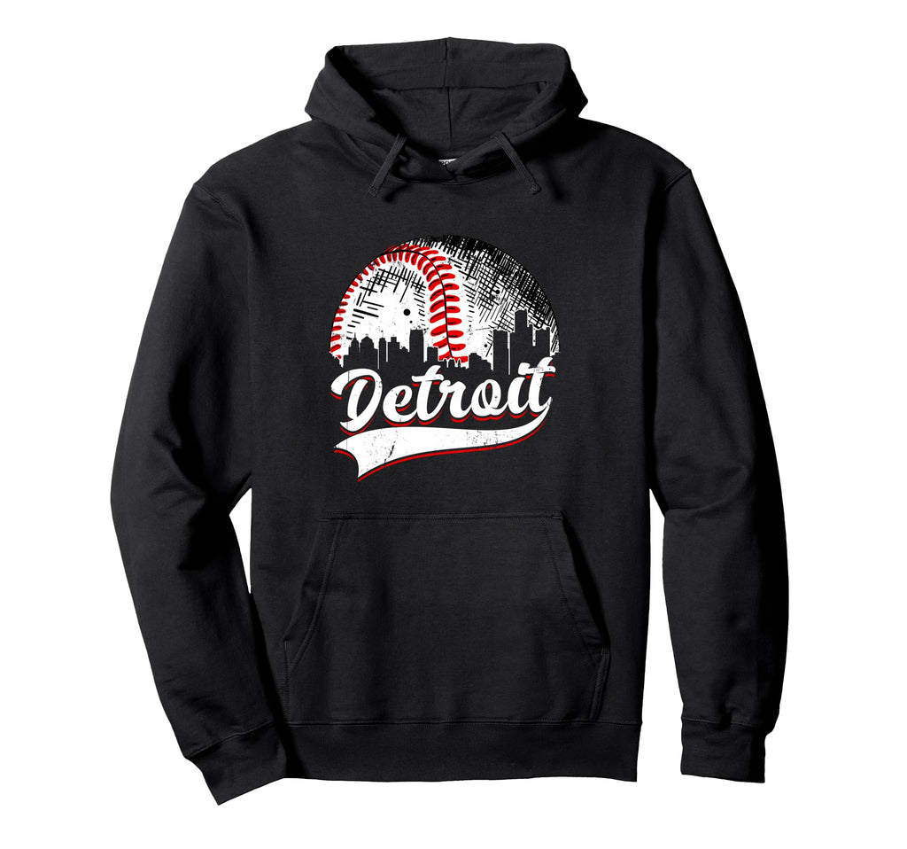 Detroit Baseball Lover Game Day Hoodie - Novelty Apparel for Adults - T-Shirt, Sweatshirt, Hoodie