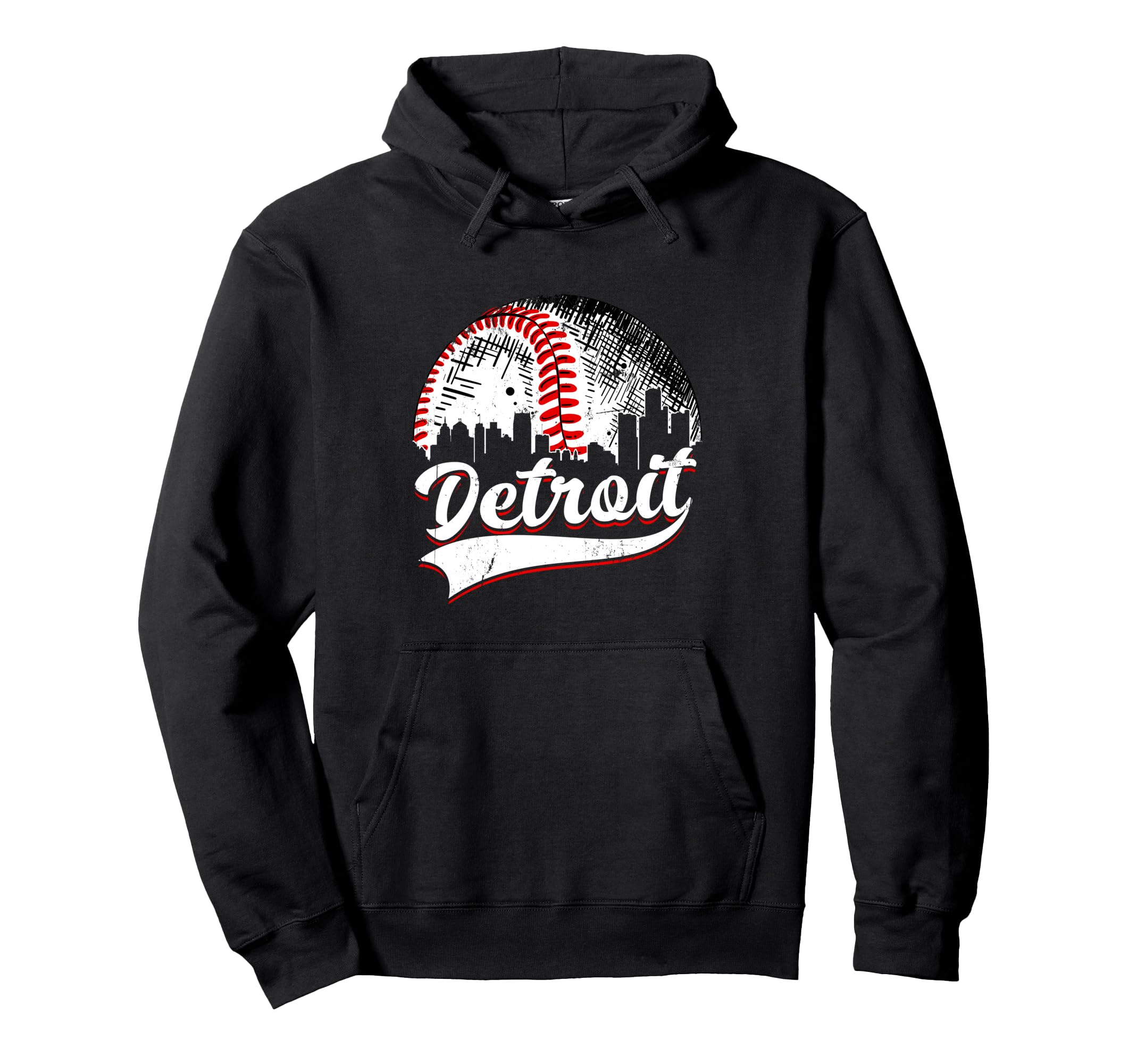 Detroit Baseball Lover Game Day Hoodie - Novelty Apparel for Adults - T-Shirt, Sweatshirt, Hoodie