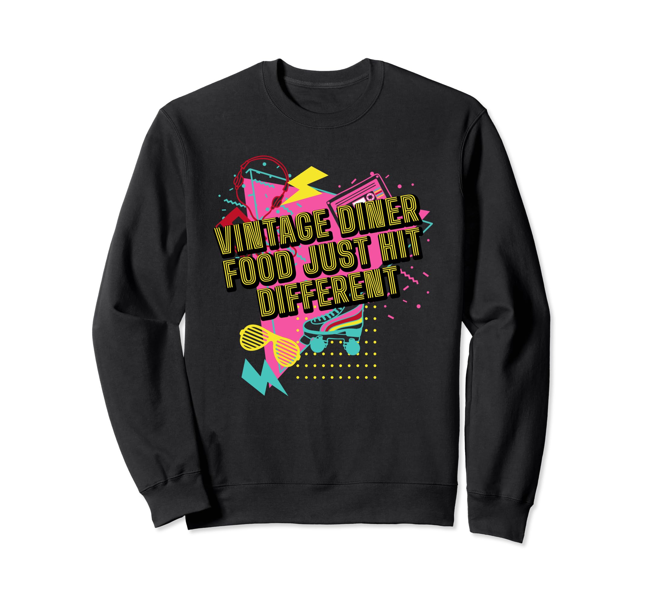 Diner Food Just Hit Different Sweatshirt - Aesthetic Graphic for Adults - T-Shirt, Sweatshirt, Hoodie