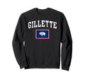 Gillette Wyoming Flag Home Sweatshirt - Aesthetic Graphic for Adults - T-Shirt, Sweatshirt, Hoodie