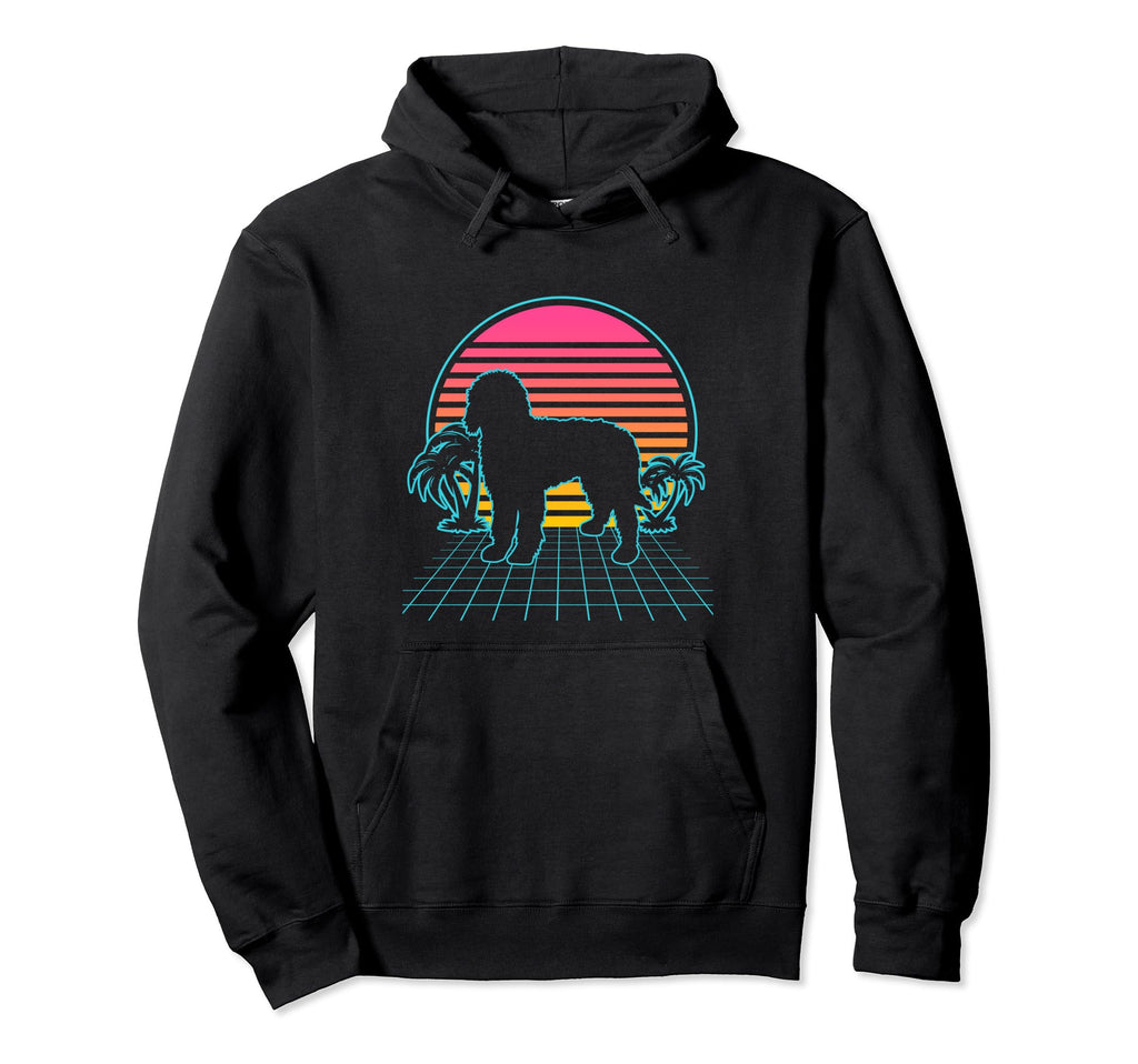 Goldendoodle Dog 80S Vaporwave Aesthetic Hoodie - Unique Graphic Men Women - T-Shirt, Sweatshirt, Hoodie