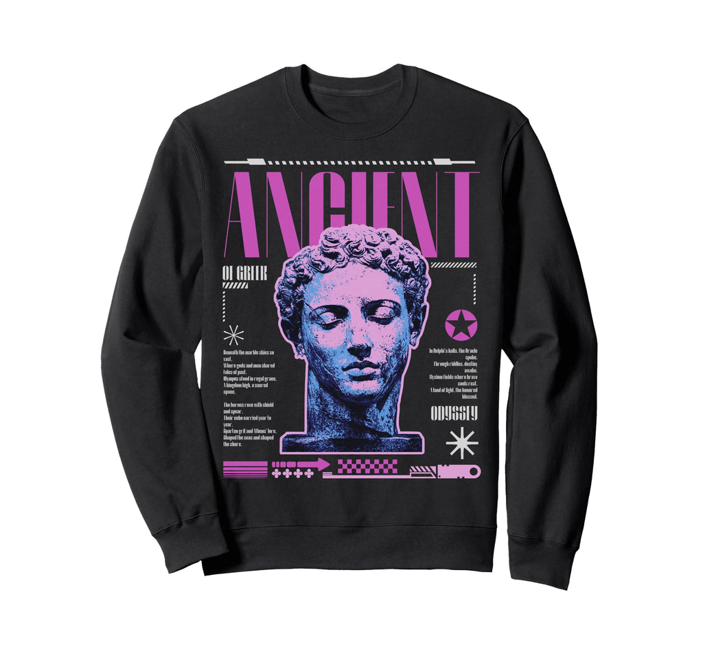 Y2K Ancient Bold Urban Graffiti Sweatshirt - Streetwear Style Unisex - T-Shirt, Sweatshirt, Hoodie
