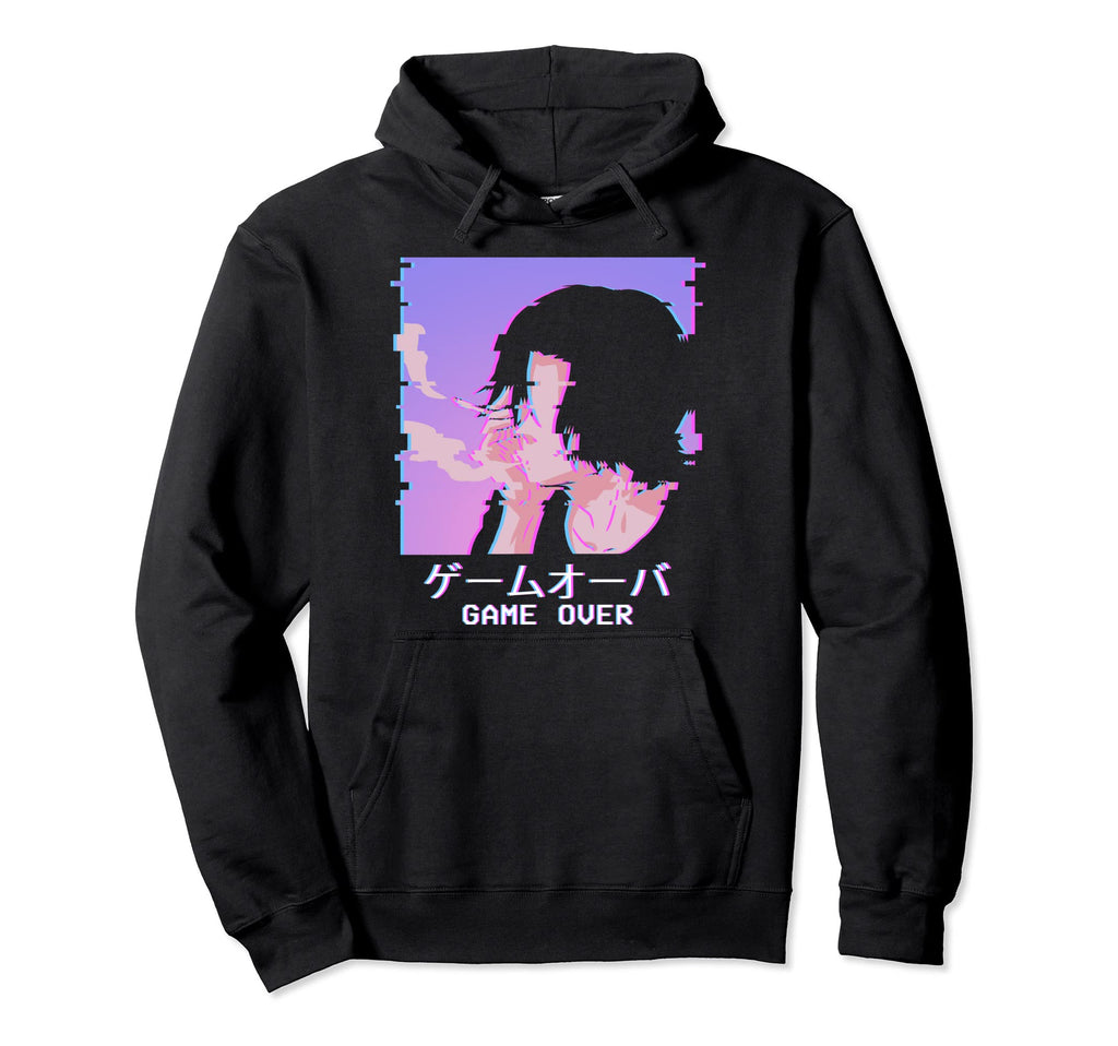 Japanese Vaporwave Aesthetic Sad Hoodie - Casual Everyday Wear Unisex - T-Shirt, Sweatshirt, Hoodie