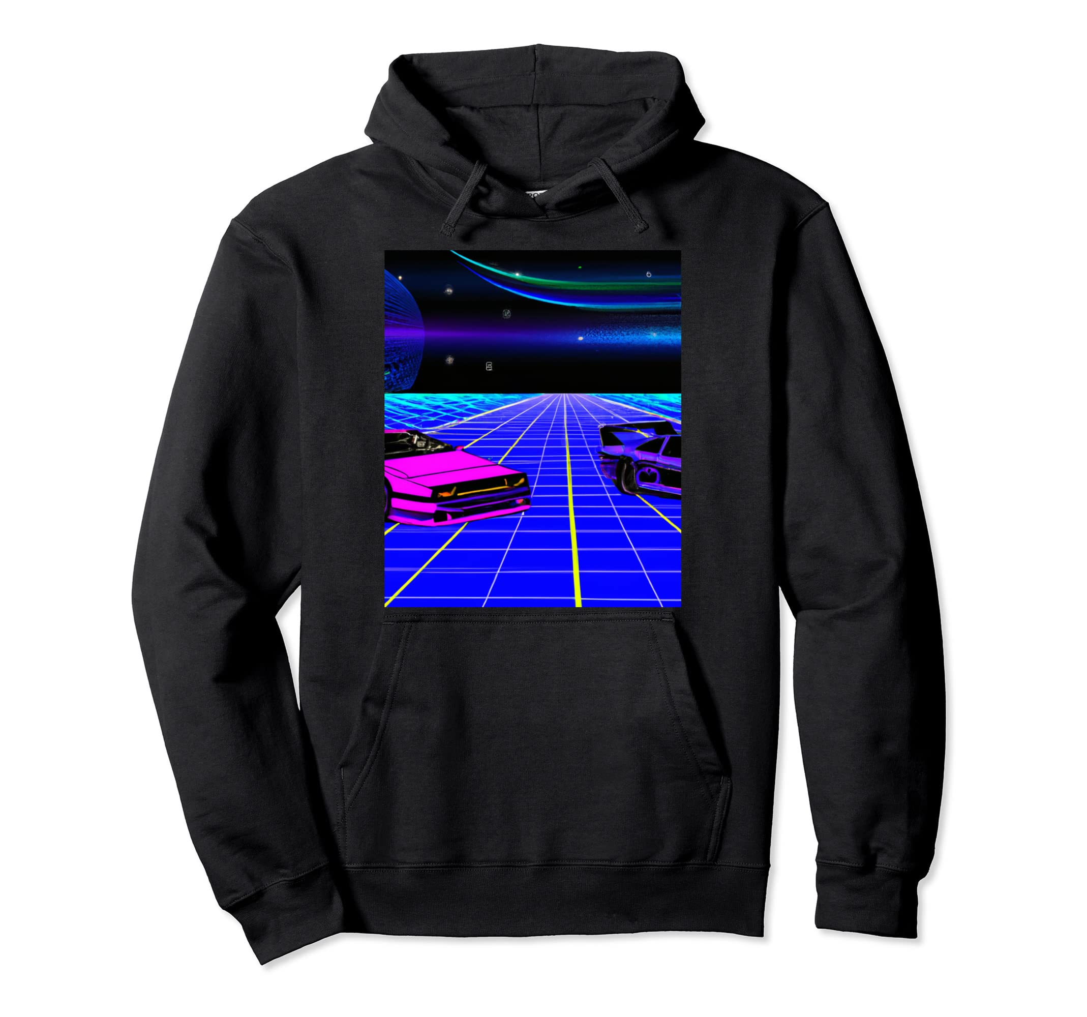 Vaporwave Car Synthwave City Vaporwave Hoodie - Novelty Apparel Unisex - T-Shirt, Sweatshirt, Hoodie