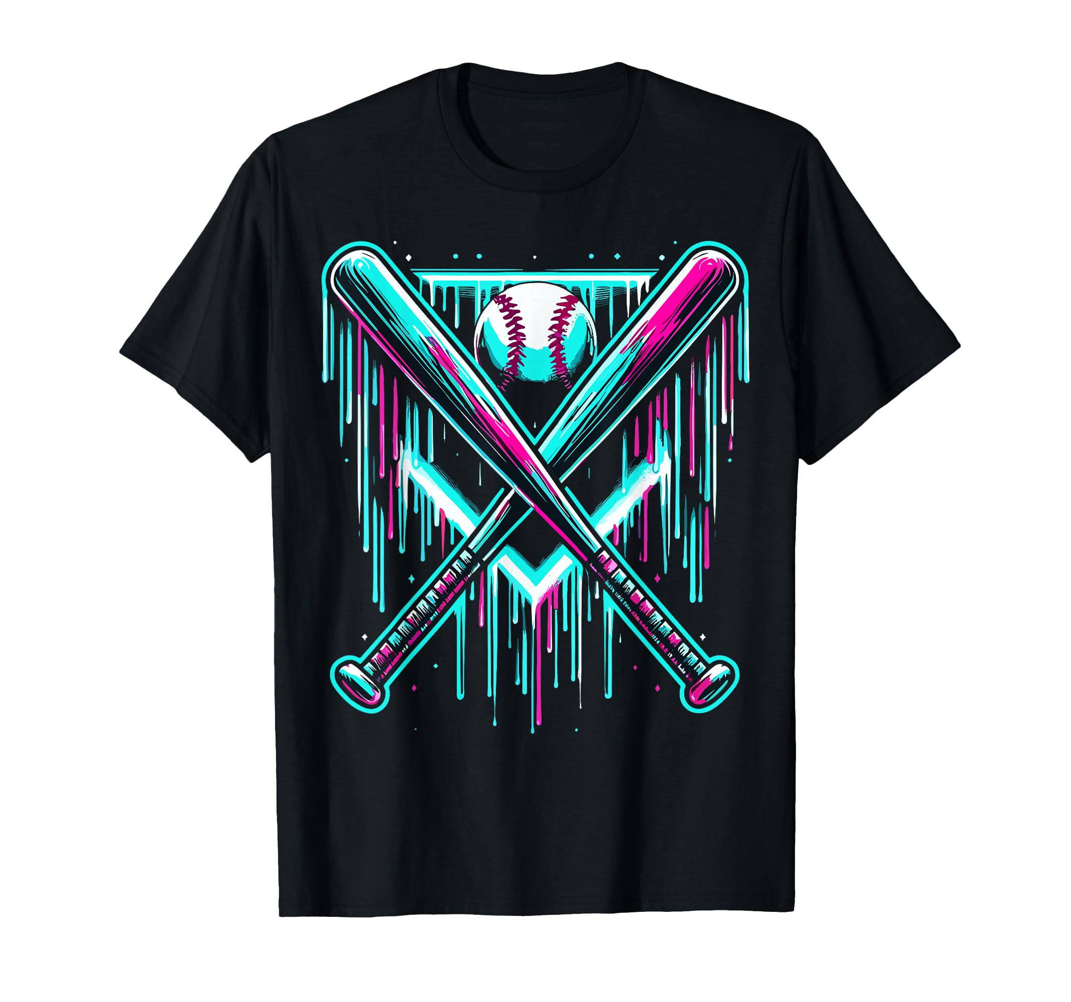 Drippng Baseball Bat T-Shirt - Fun Novelty Design for Adults - T-Shirt, Sweatshirt, Hoodie