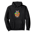 Pixel Art 8 Bit Easter Basket Gamer Hoodie - Fun Novelty Design for Adults - T-Shirt, Sweatshirt, Hoodie