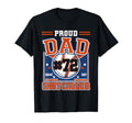 Proud Dad Baseball Player Number 72 T-Shirt - Custom Art Print for Adults - T-Shirt, Sweatshirt, Hoodie