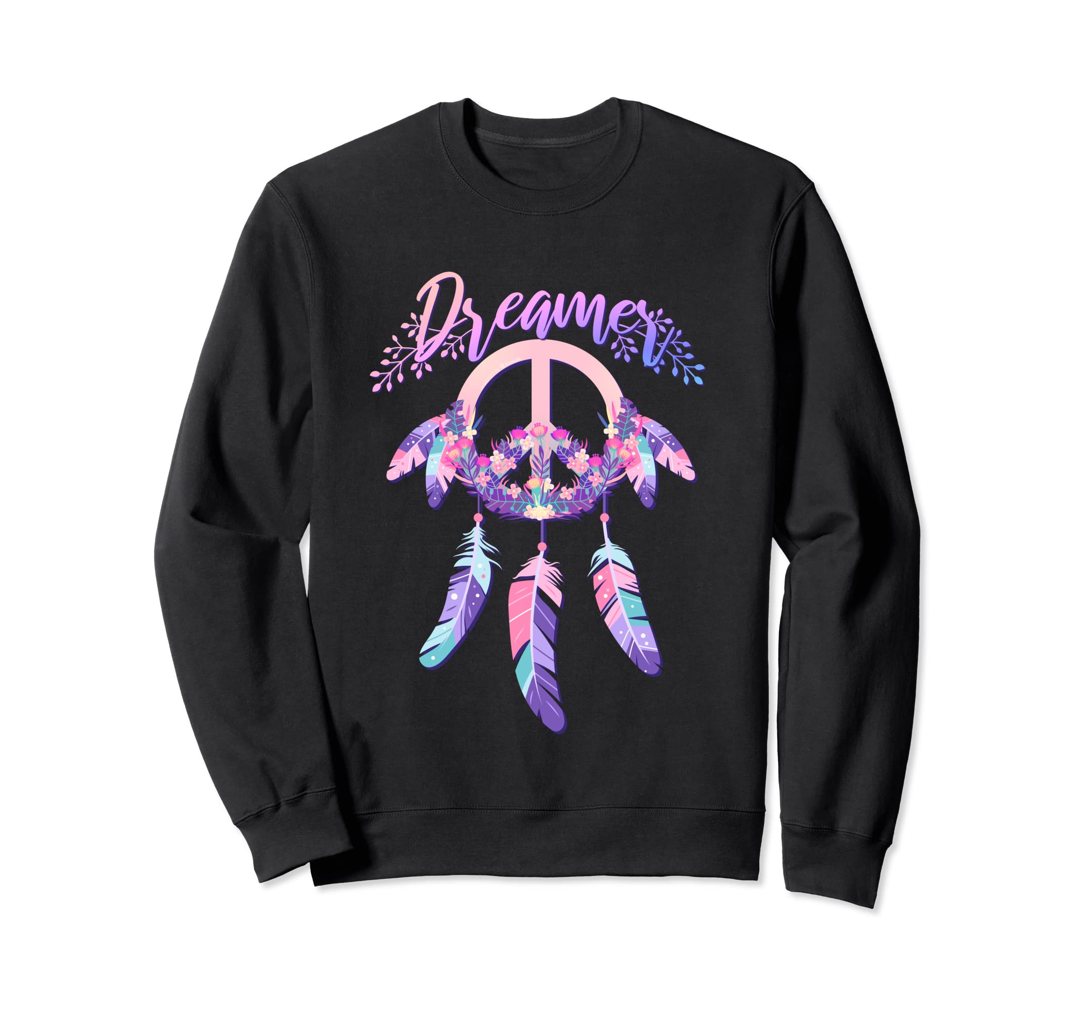 Dreamer Boho Dreamcatcher 60S 70S Sweatshirt - Trendy Graphic Men Women - T-Shirt, Sweatshirt, Hoodie