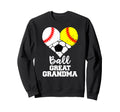 Ball Great Grandma Heart Sweatshirt - Casual Everyday Wear Men Women - T-Shirt, Sweatshirt, Hoodie
