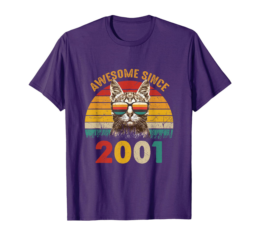 24Th Birthday Cat Lover Gift Awesome T-Shirt - Novelty Apparel for Adults - T-Shirt, Sweatshirt, Hoodie