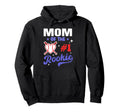 Mom Rookie 1St Baseball Birthday Party Hoodie - Novelty Apparel Men Women - T-Shirt, Sweatshirt, Hoodie