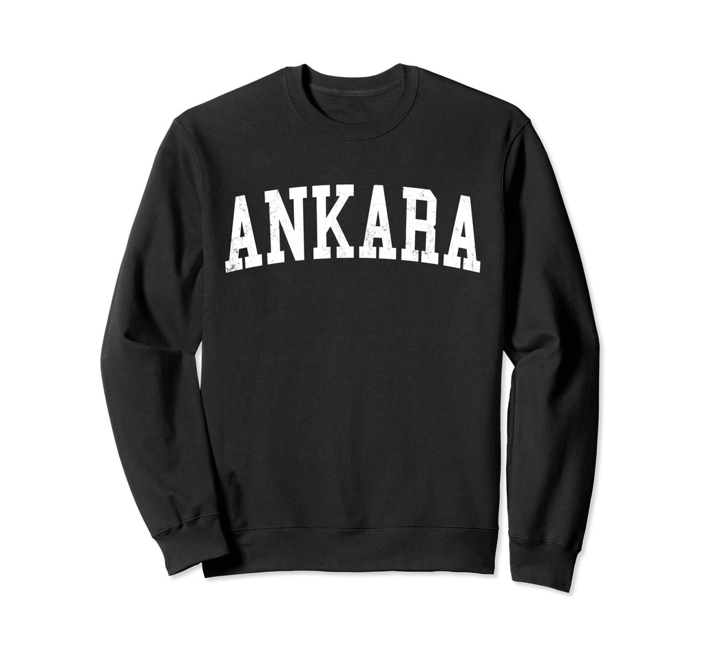 Ankara Turkey Distressed White Sweatshirt - Streetwear Style for Adults - T-Shirt, Sweatshirt, Hoodie