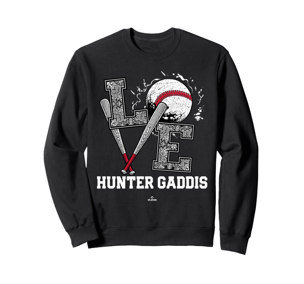 Distressed Baseball Love Hunter Sweatshirt - Trendy Graphic Men Women - T-Shirt, Sweatshirt, Hoodie