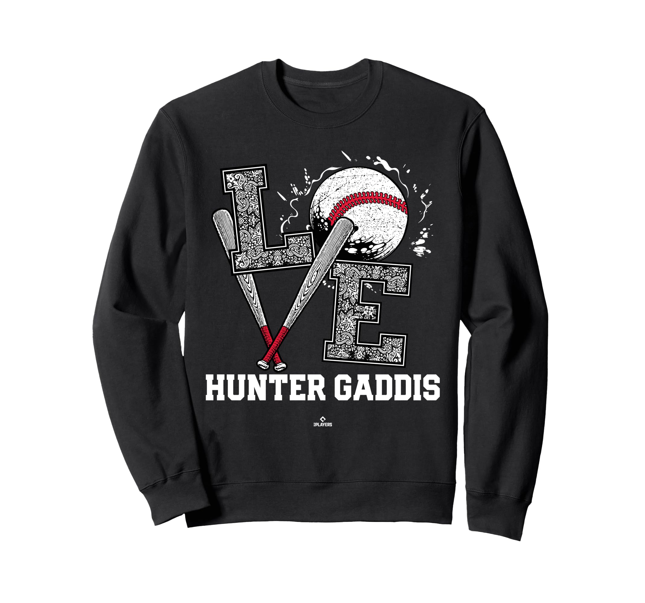 Distressed Baseball Love Hunter Sweatshirt - Trendy Graphic Men Women - T-Shirt, Sweatshirt, Hoodie