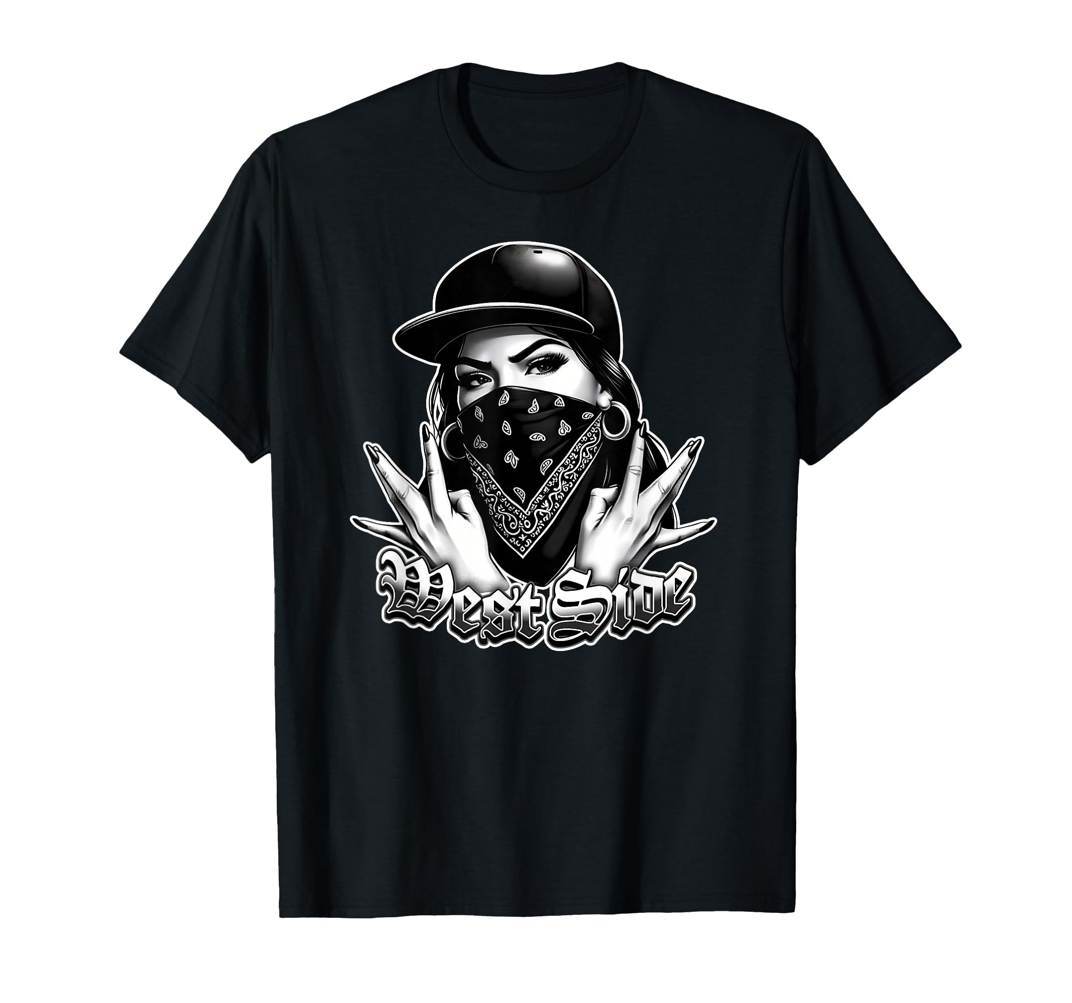 Westside Hand Sign Gang West Coast T-Shirt - Novelty Apparel for Adults - T-Shirt, Sweatshirt, Hoodie