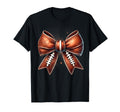 Football Coquette Bow Game Day Football T-Shirt - Unique Graphic Unisex - T-Shirt, Sweatshirt, Hoodie