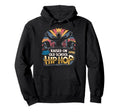 Raised Old School Graffiti Rap Hip Hoodie - Fun Novelty Design Men Women - T-Shirt, Sweatshirt, Hoodie